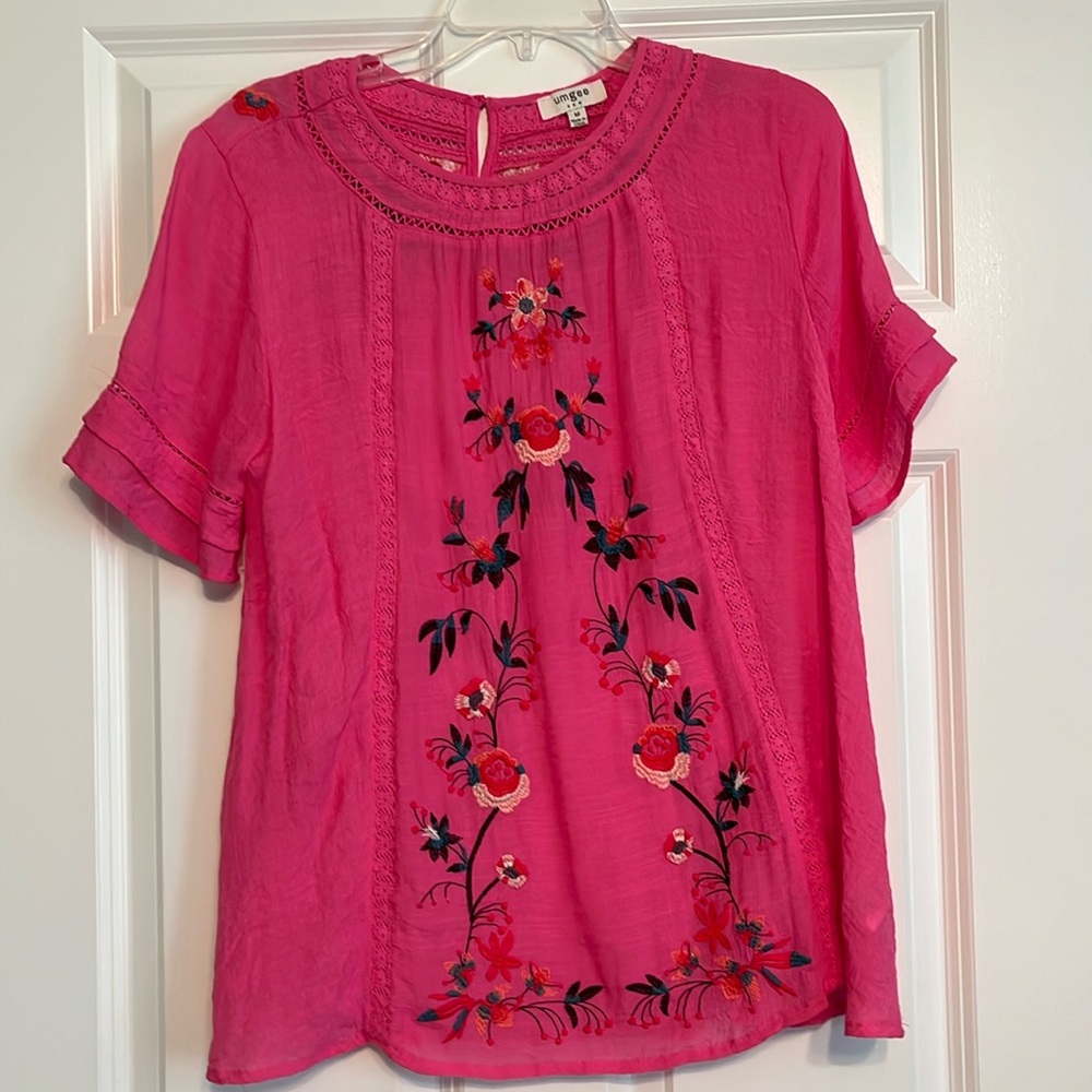 Umgee Floral Flowy Top